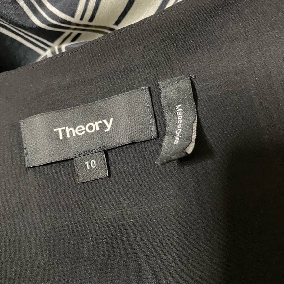 Theory Plaid Silk Blend Shift Dress - Picture 9 of 10